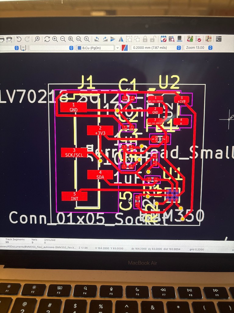 Tactile sensor PCB layout